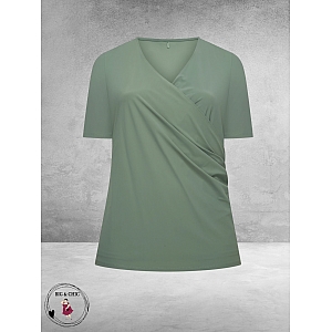 Plus Basics Wrap Top Linde